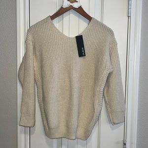 NWT Twist Back Sweater